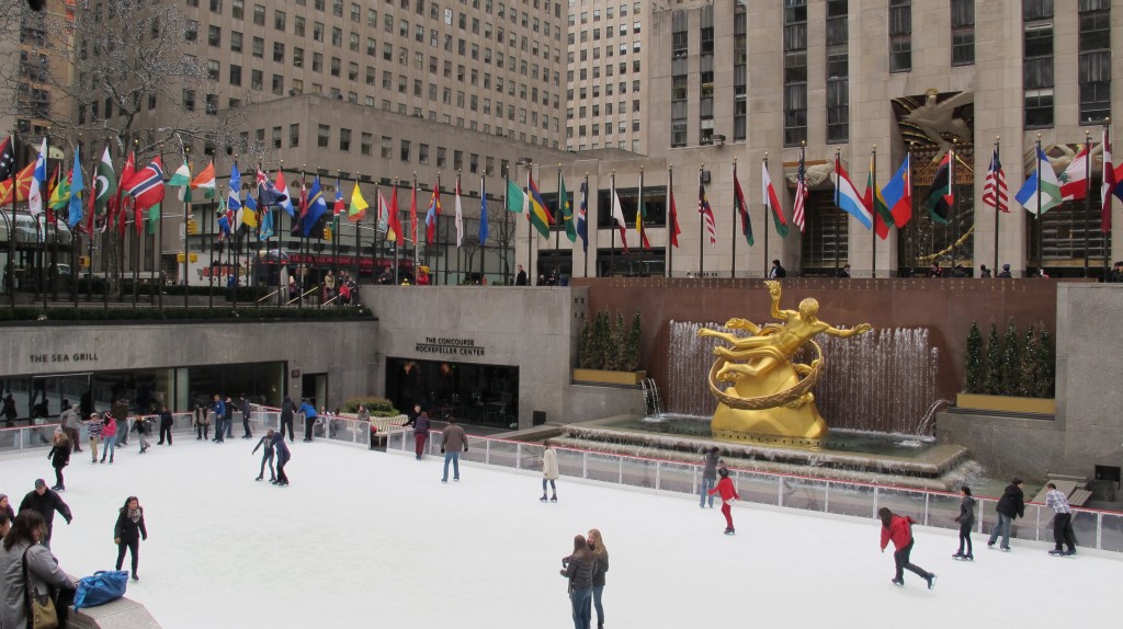 La patinoire du Rockerfeller Center
